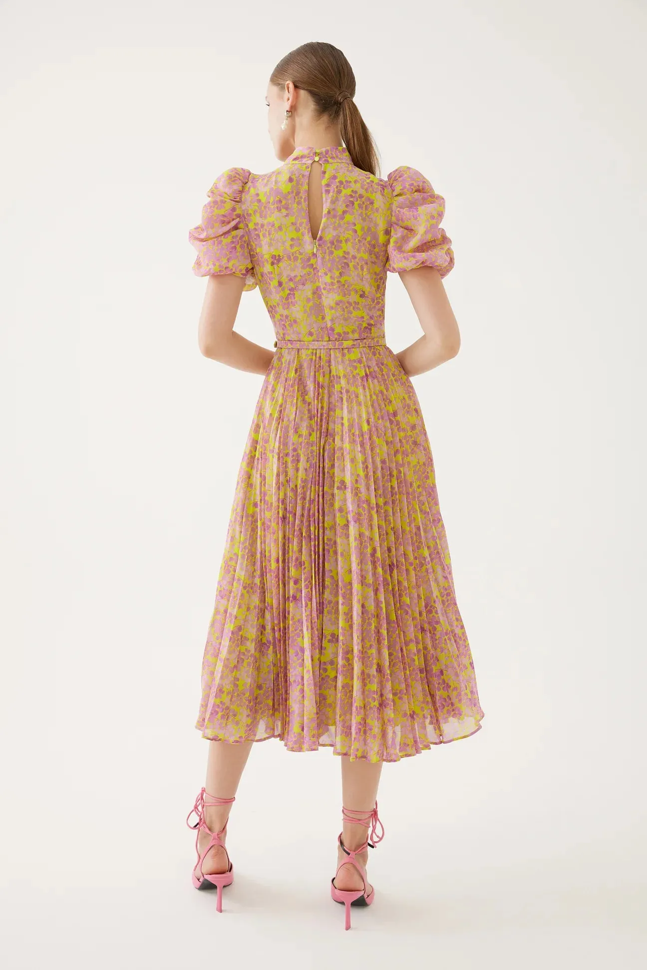 Exquise 4218031 Yellow & Pink Dress