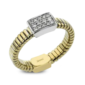 Fashion Ring In 18k Gold With Diamonds