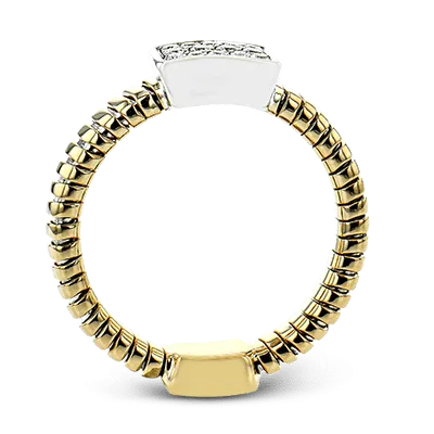 Fashion Ring In 18k Gold With Diamonds