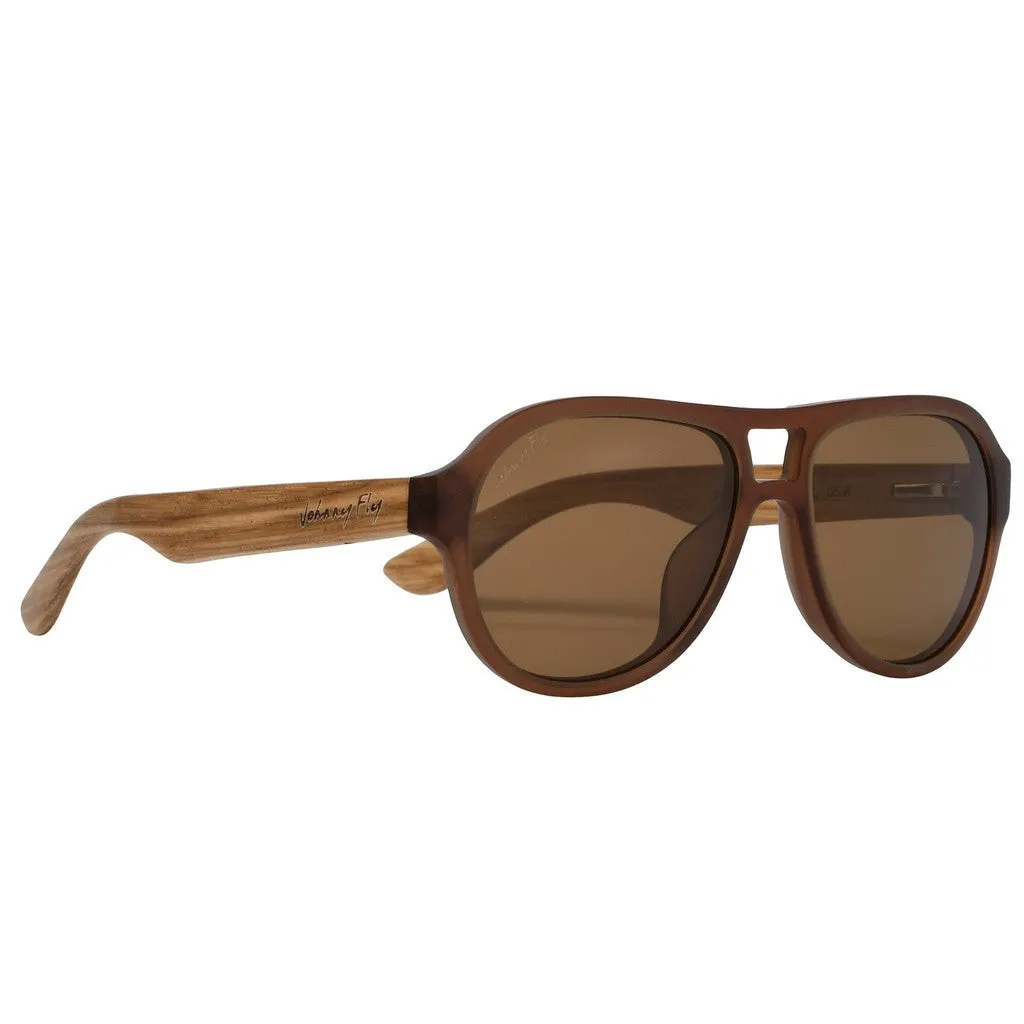 Fighter Zebrawood Sunglasses