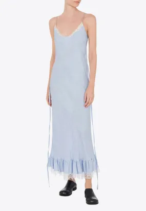 Floral Jacquard Midi Slip Dress
