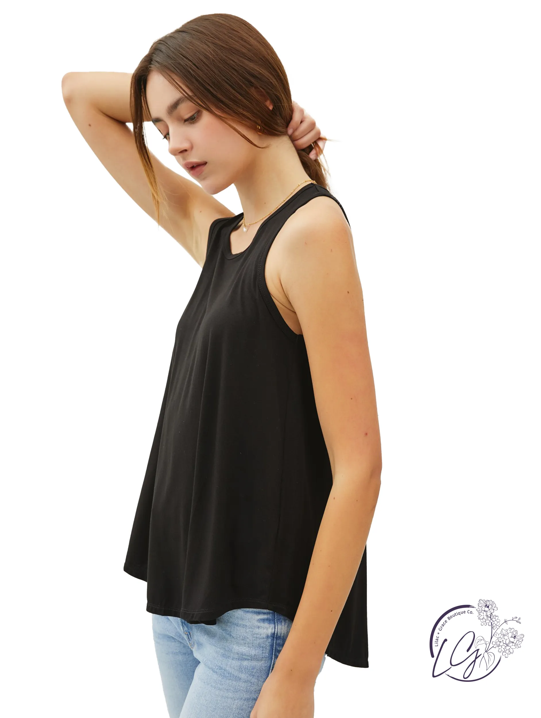 Free Form Round Neck Tank