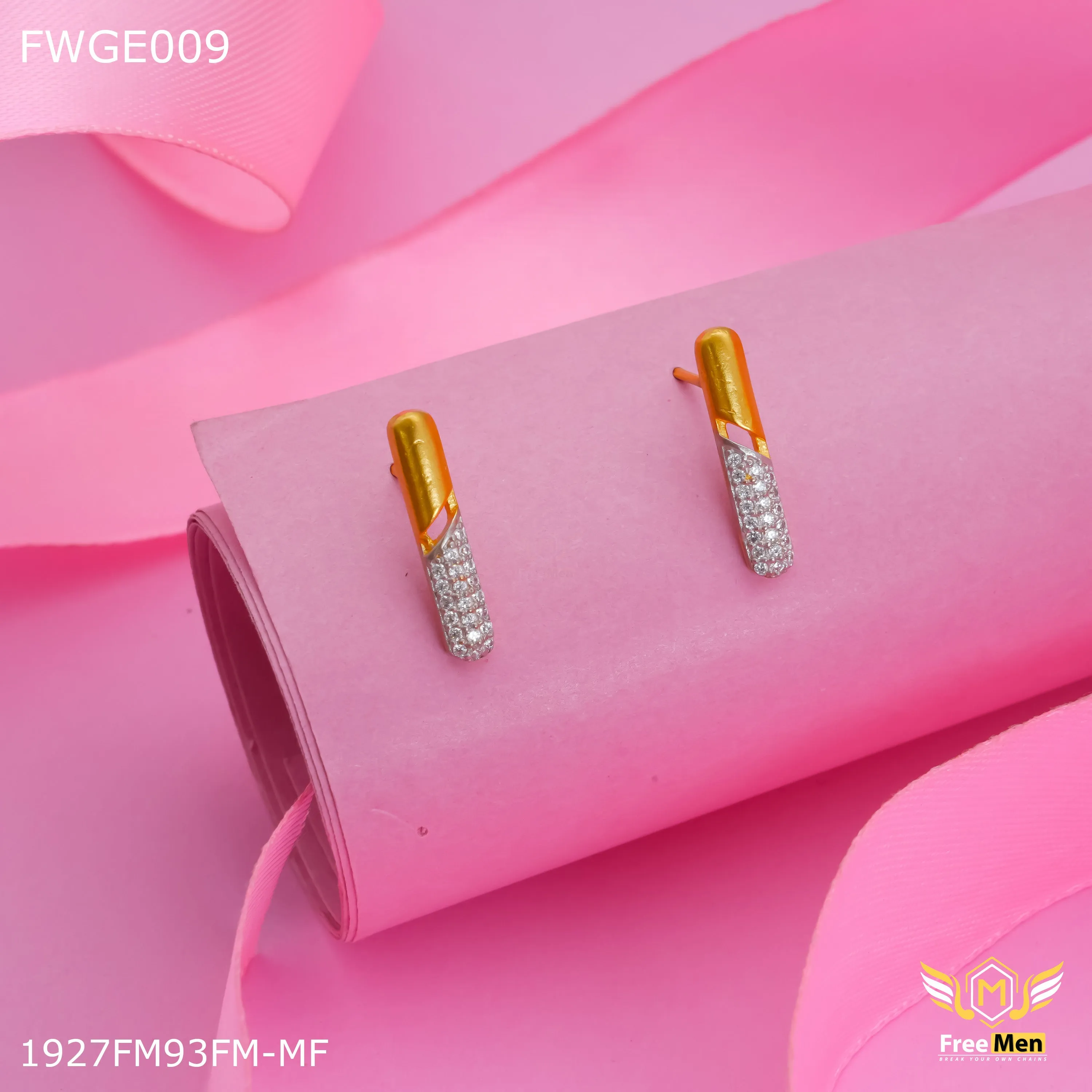 Freemen AD gold plated Earring for women - FWGE009