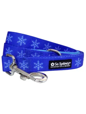 Frozen Winter Snowflake Blue Cute Fashion 5' Dog Leash