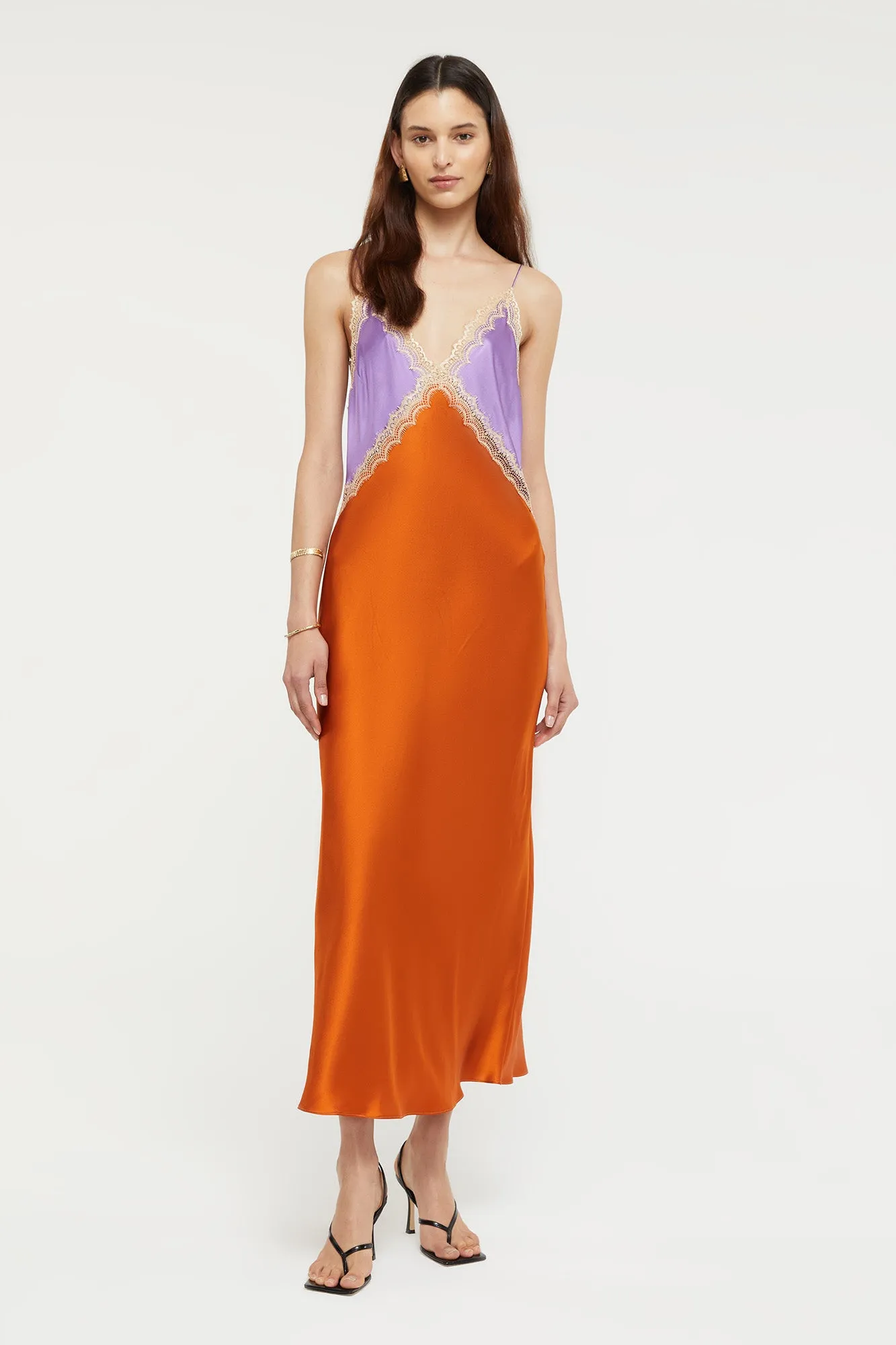 Ginia Sadie Dress Amethyst & Sunset