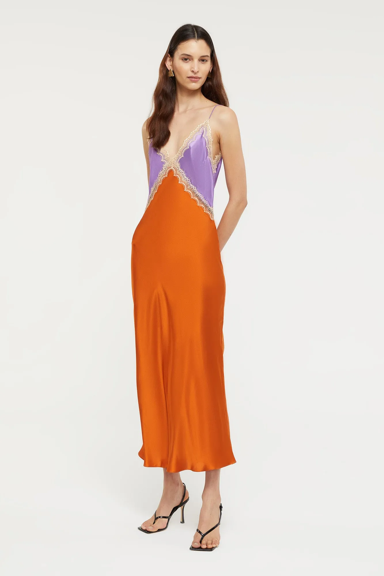 Ginia Sadie Dress Amethyst & Sunset