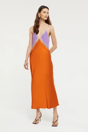 Ginia Sadie Dress Amethyst & Sunset