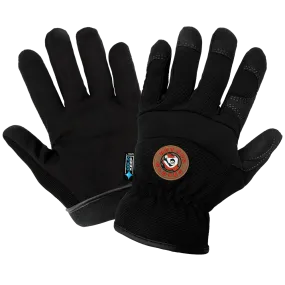 Global Glove Hot Rod Gloves Insulated, Synthetic Leather Palm Performance Gloves - Black