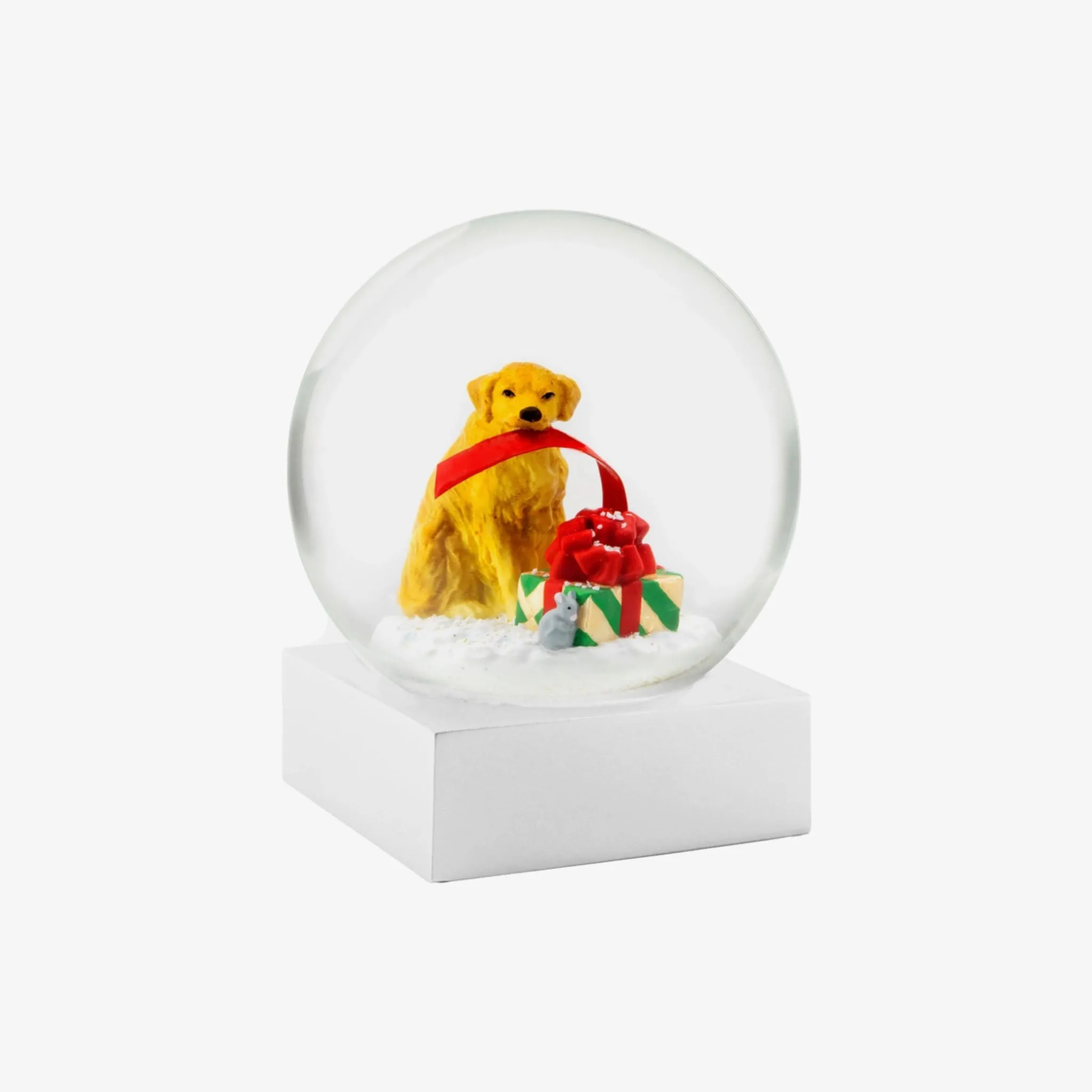 Golden and Gift Snow Globe