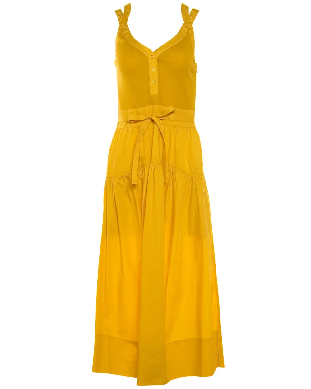 Golden Rod Lilith Midi Dress