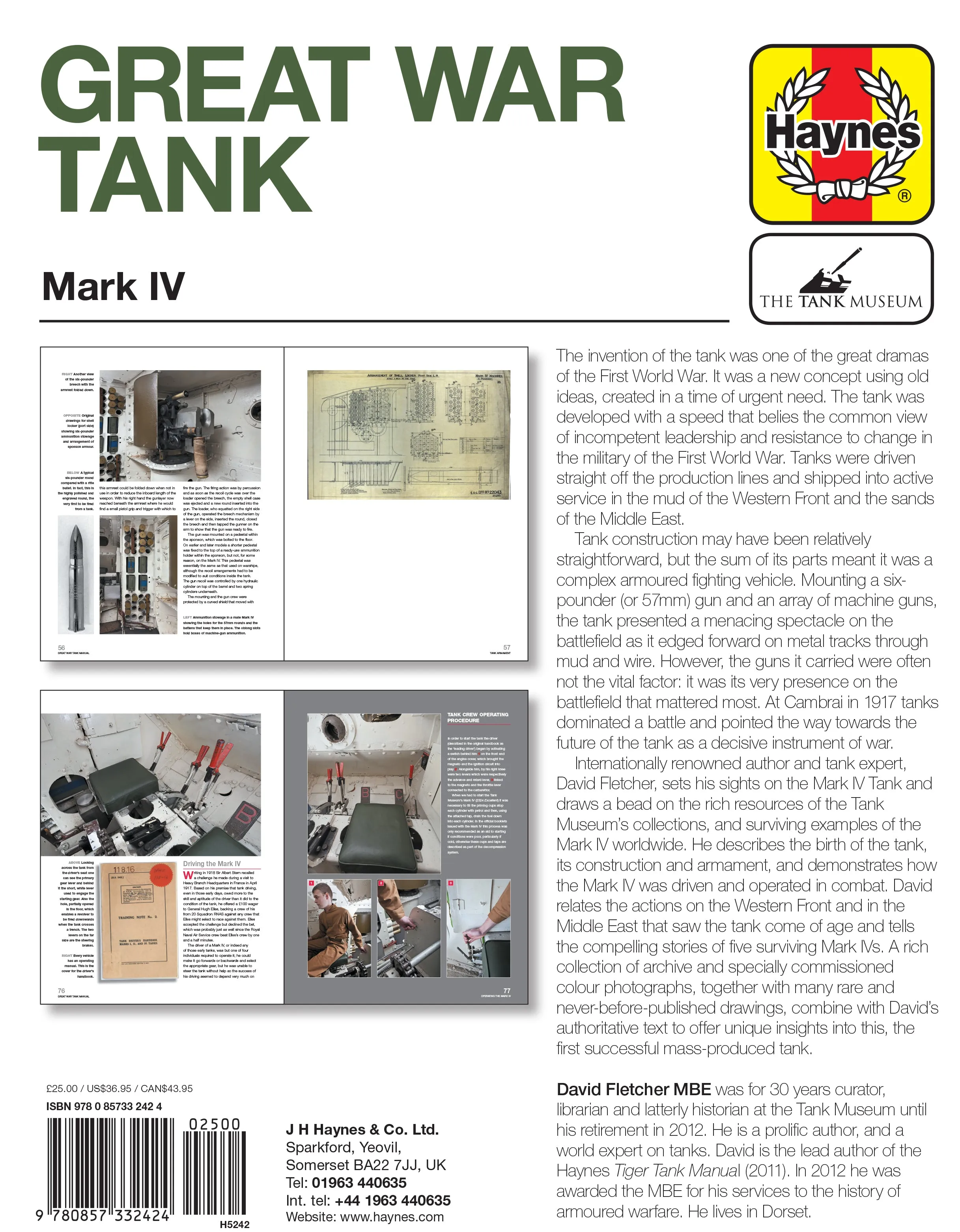 Great War Tank Owners' Workshop Manual