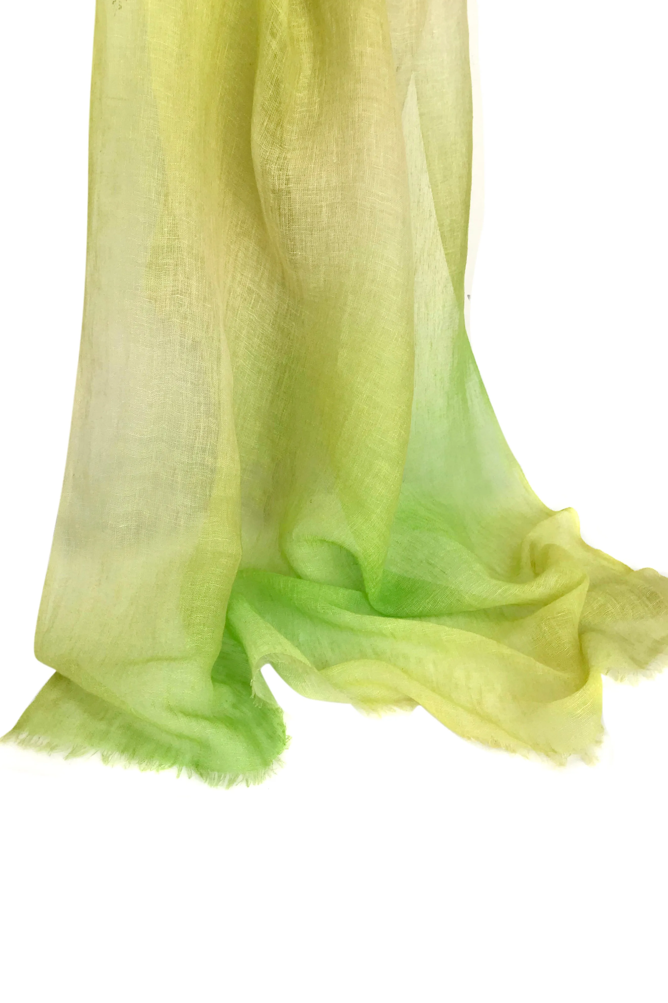 Green Ombre Cashmere Scarf