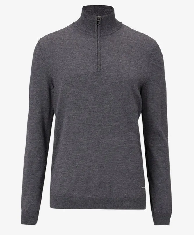 ID20160-Joop Dario Grey Zip Jumper