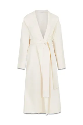 Italian Manteco Wool Blend Belted Midi Coat