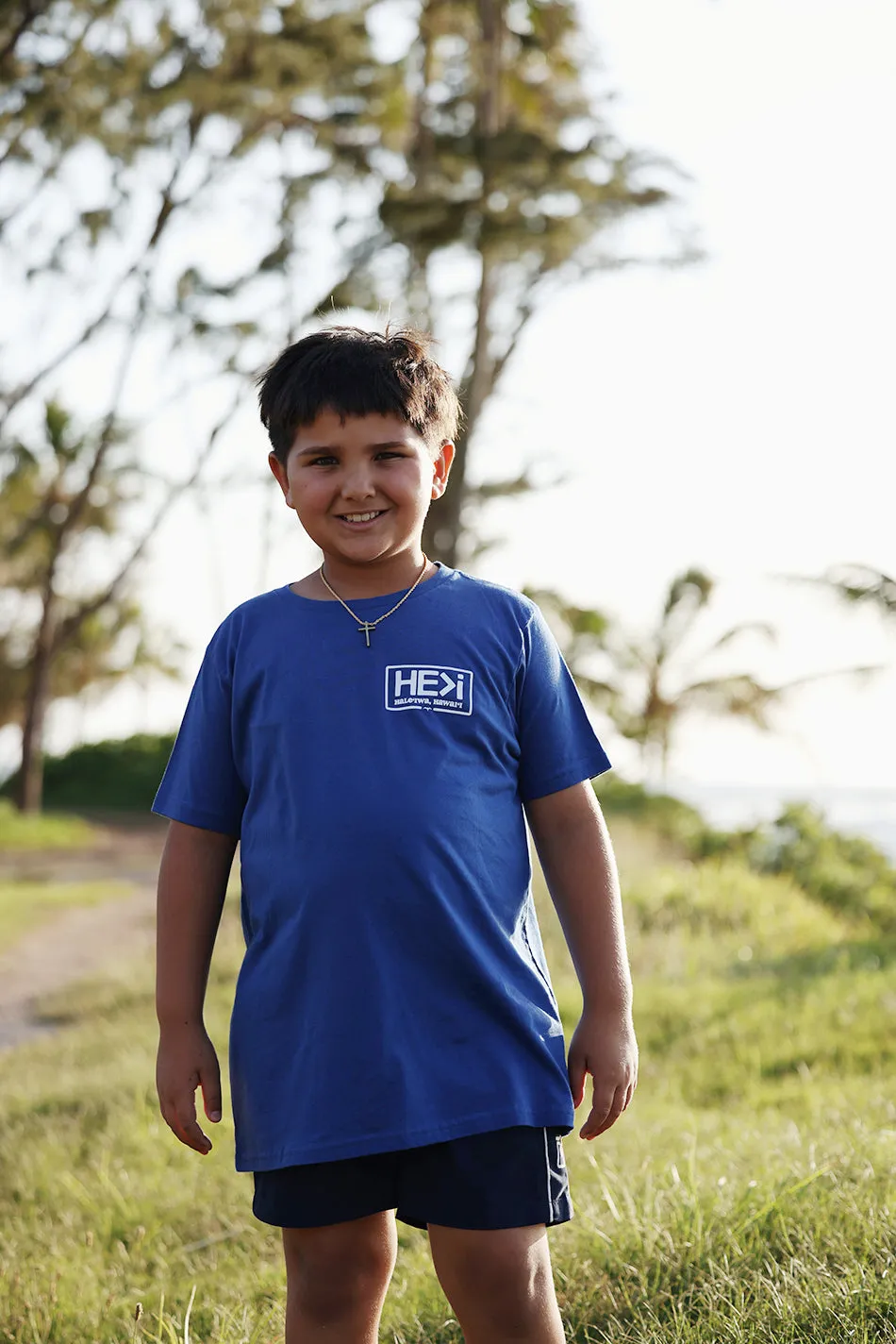 KID'S BOARD TEE IN ROYAL