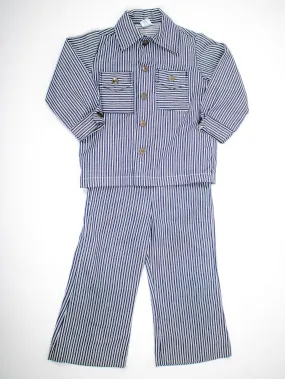 kids vintage 'buster brown' overall set