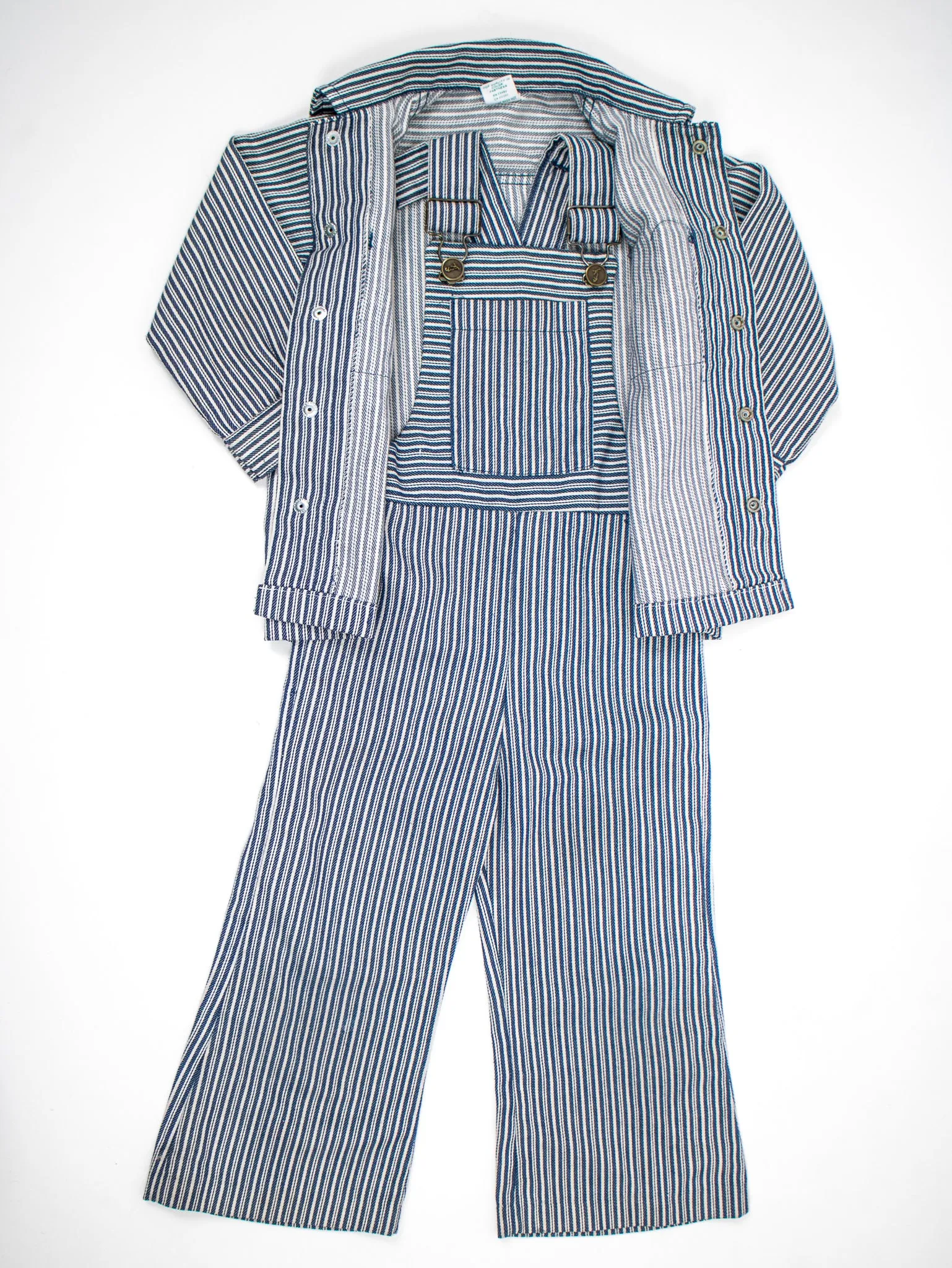 kids vintage 'buster brown' overall set