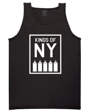 Kings Of NY Spray Can Graffiti Art Tank Top