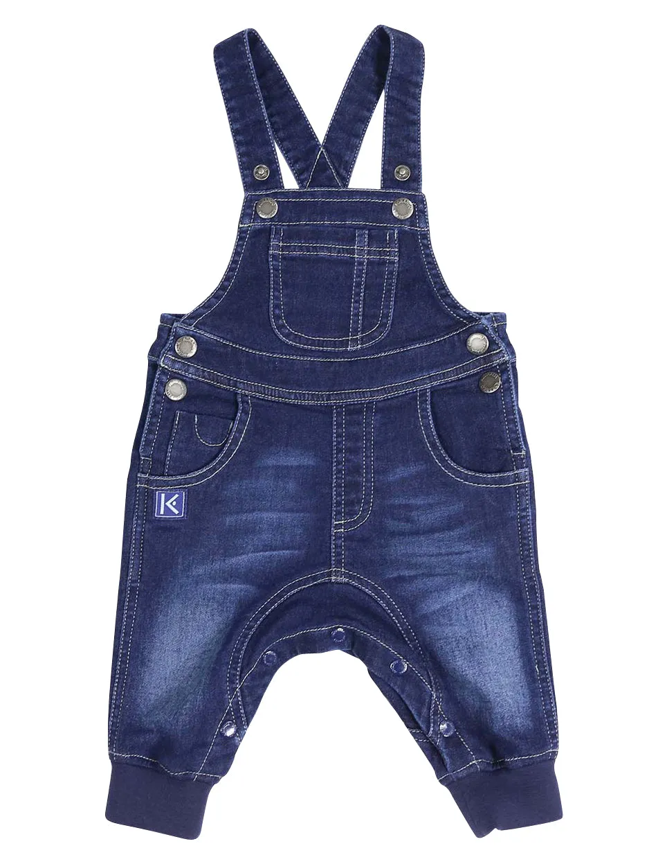 KORANGO Tiger Denim Knit Overall in Dark