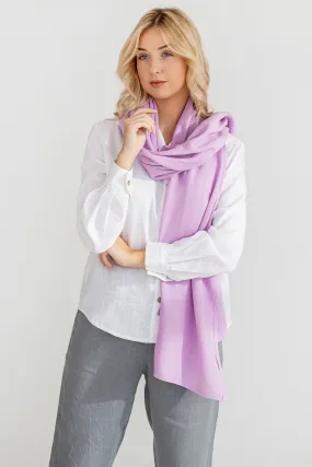 Lavender Linen Scarf