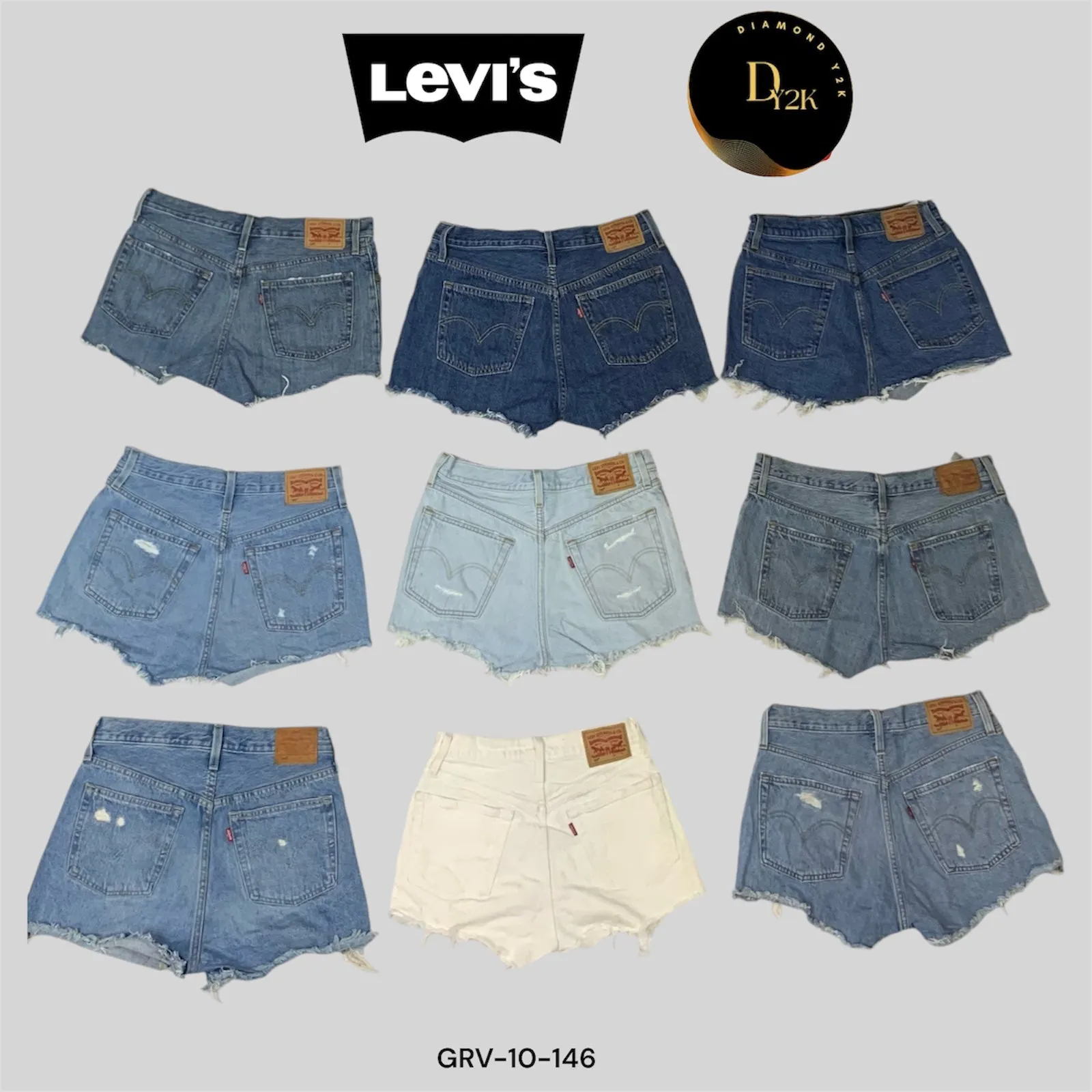 Levi’s High-Rise Mini Shorts – Summer Essential (GRV-10-147)