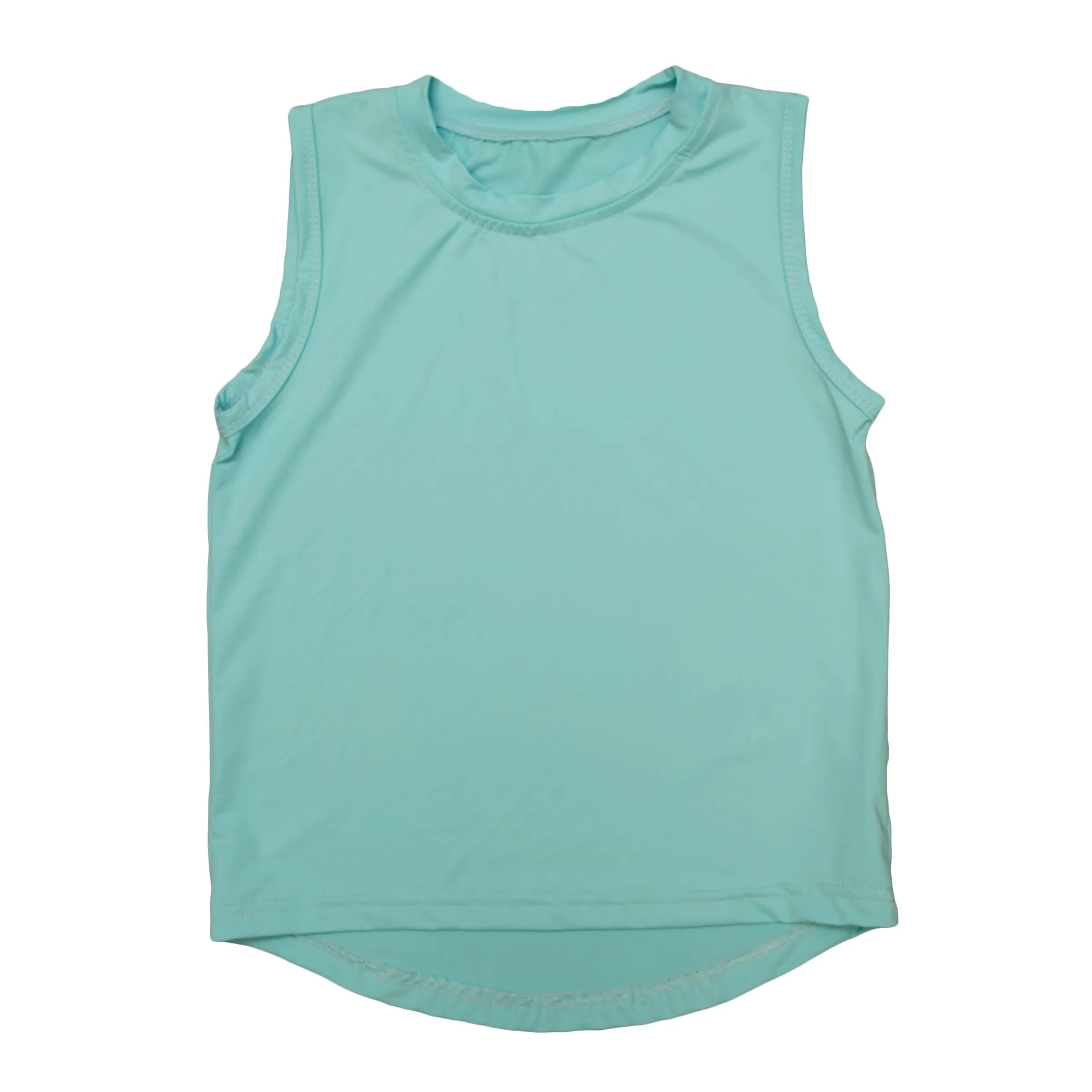 Light Blue High Low Kid Tank