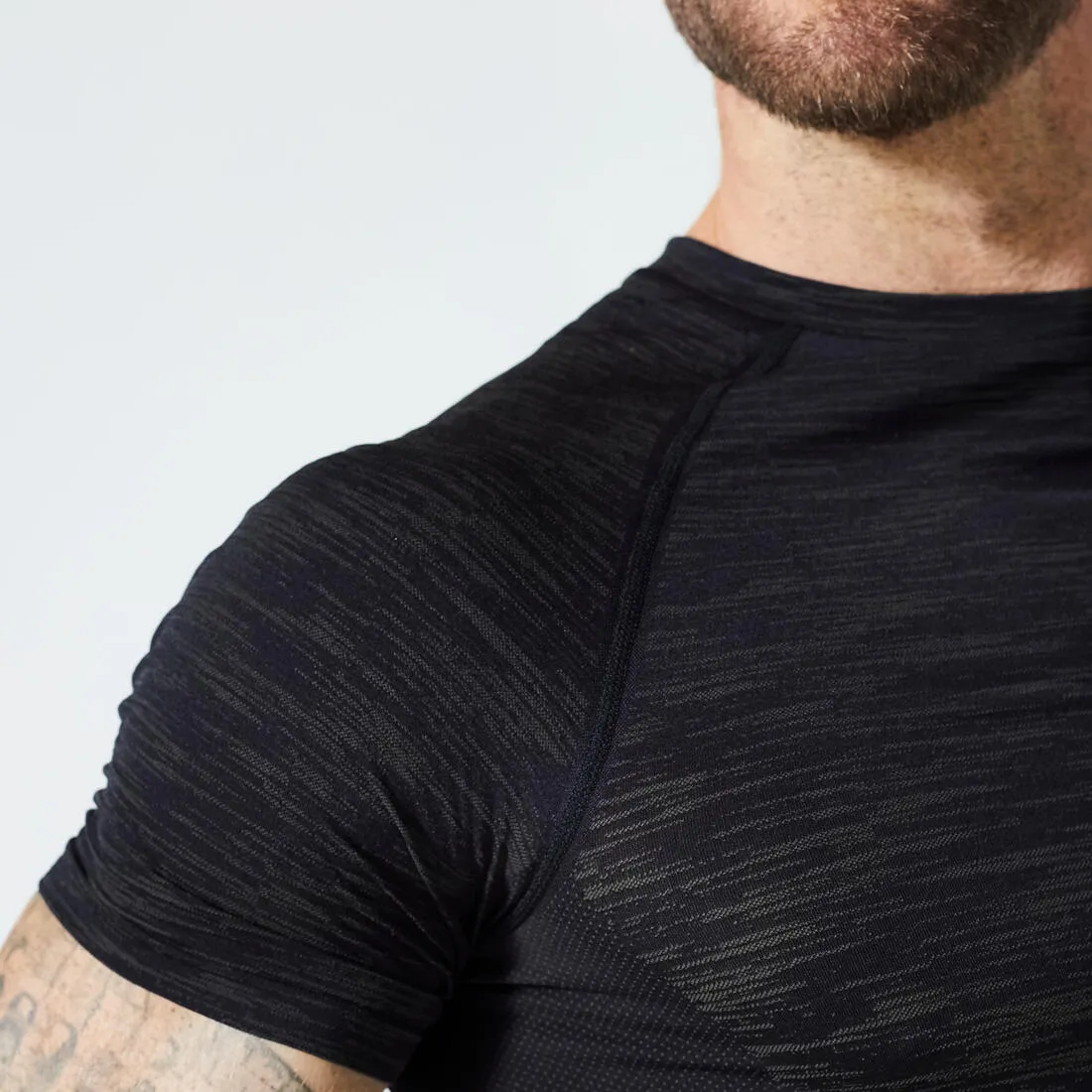 Men's Breathable Short-Sleeved Crew Neck Weight Training Compression T-Shirt