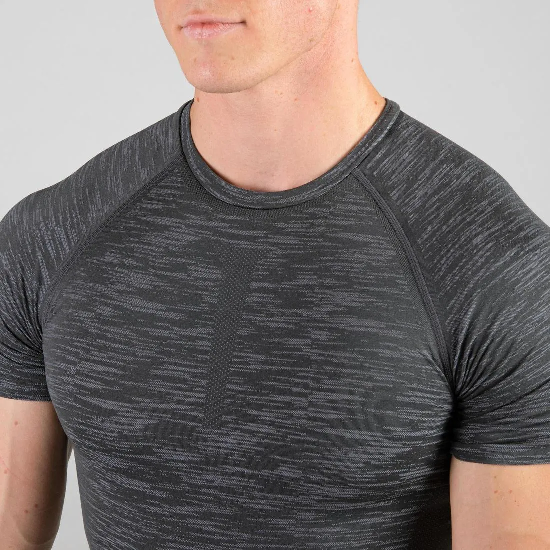 Men's Breathable Short-Sleeved Crew Neck Weight Training Compression T-Shirt