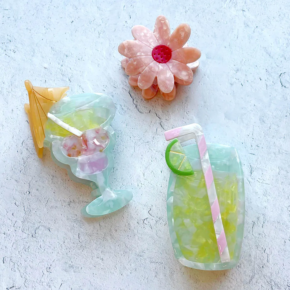 Mojito Cocktail Hair Claw Clip | Eco-Friendly