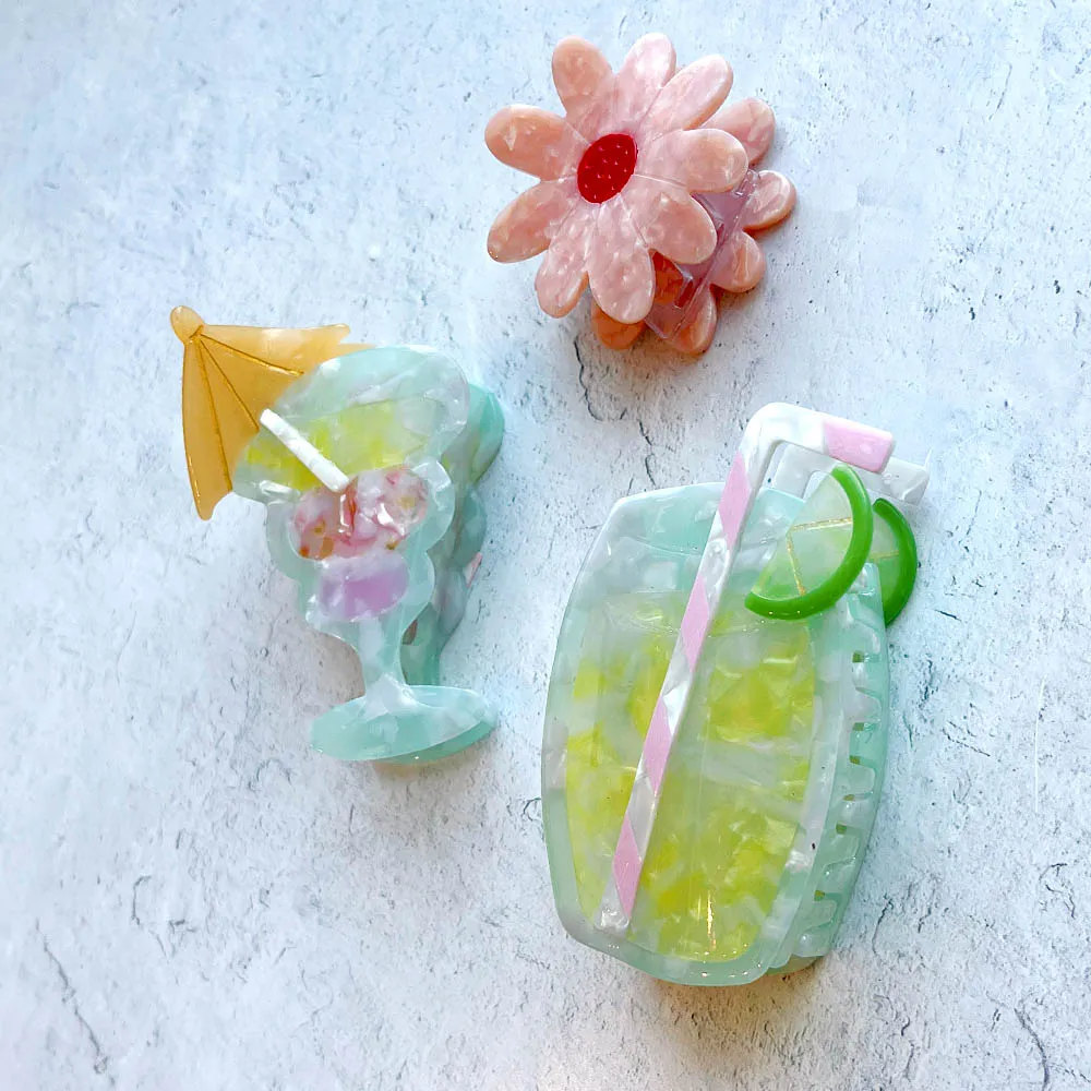 Mojito Cocktail Hair Claw Clip | Eco-Friendly