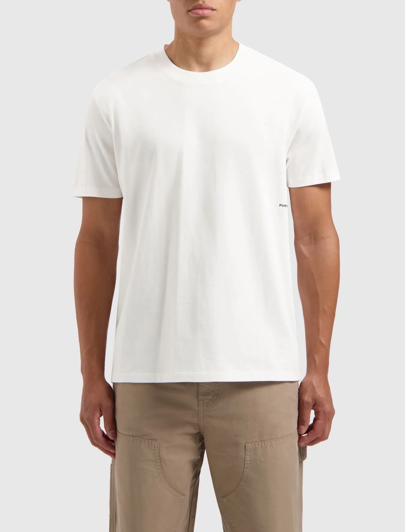 Organic Sideline Wordmark T-shirt | Off White