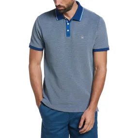 Original Penguin Birdseye Organic Cotton Pique Polo Shirt - Limoges