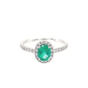 Oval Emerald Fashion Ring