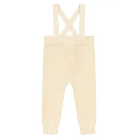 Overall cream suspenders by Mann