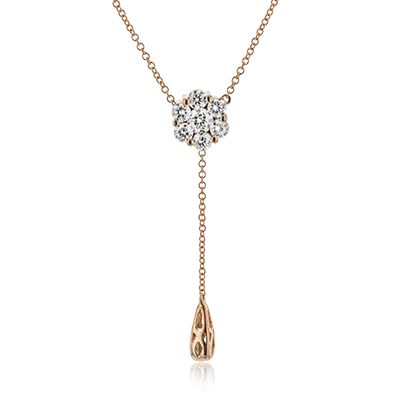 Pendant Necklace in 18k Gold with Diamonds