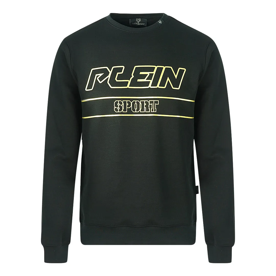 Plein Sport Gold Logo Black Jumper