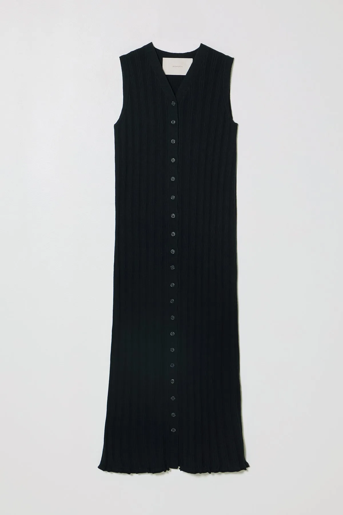 POINTELLE SLIM LONG VEST DRESS