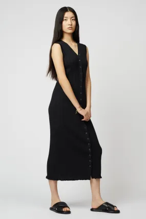 POINTELLE SLIM LONG VEST DRESS