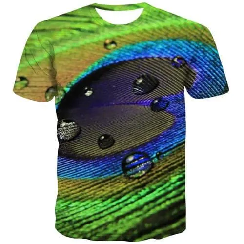 Psychedelic T-shirt Men Water Droplets Tshirt Anime Colorful Tshirts Casual Harajuku Shirt Print Short Sleeve T shirts Men/women