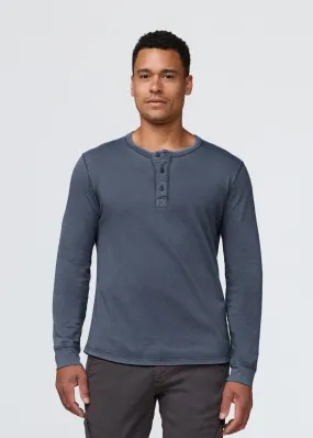 PurePima Vintage Henley - Washed Indigo