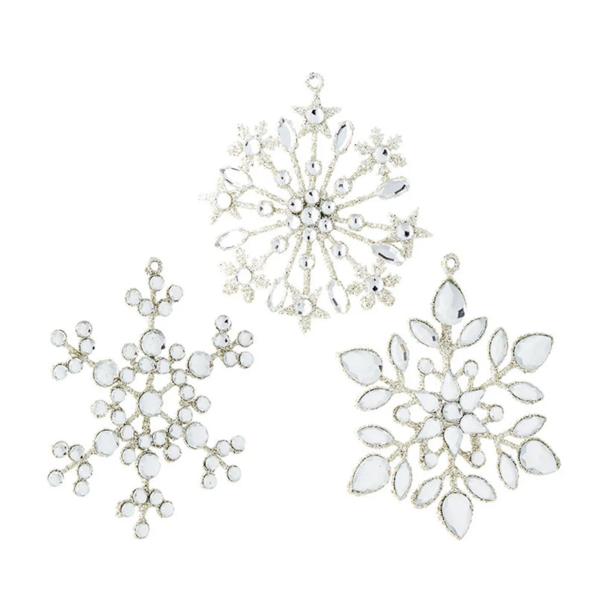 Raz Jewel Snowflake Assorted 10cm (price per item)