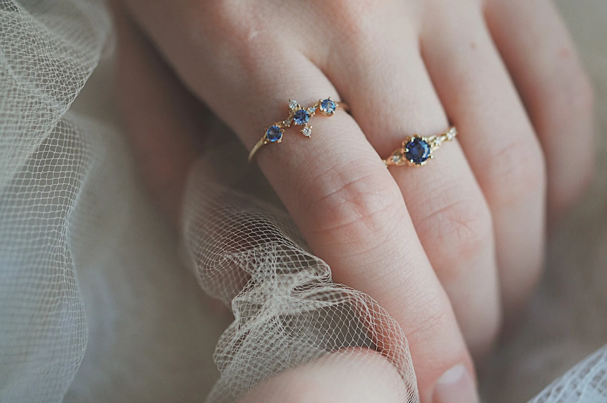 Sapphire Winter Waltz Ring - Ready-to-ship