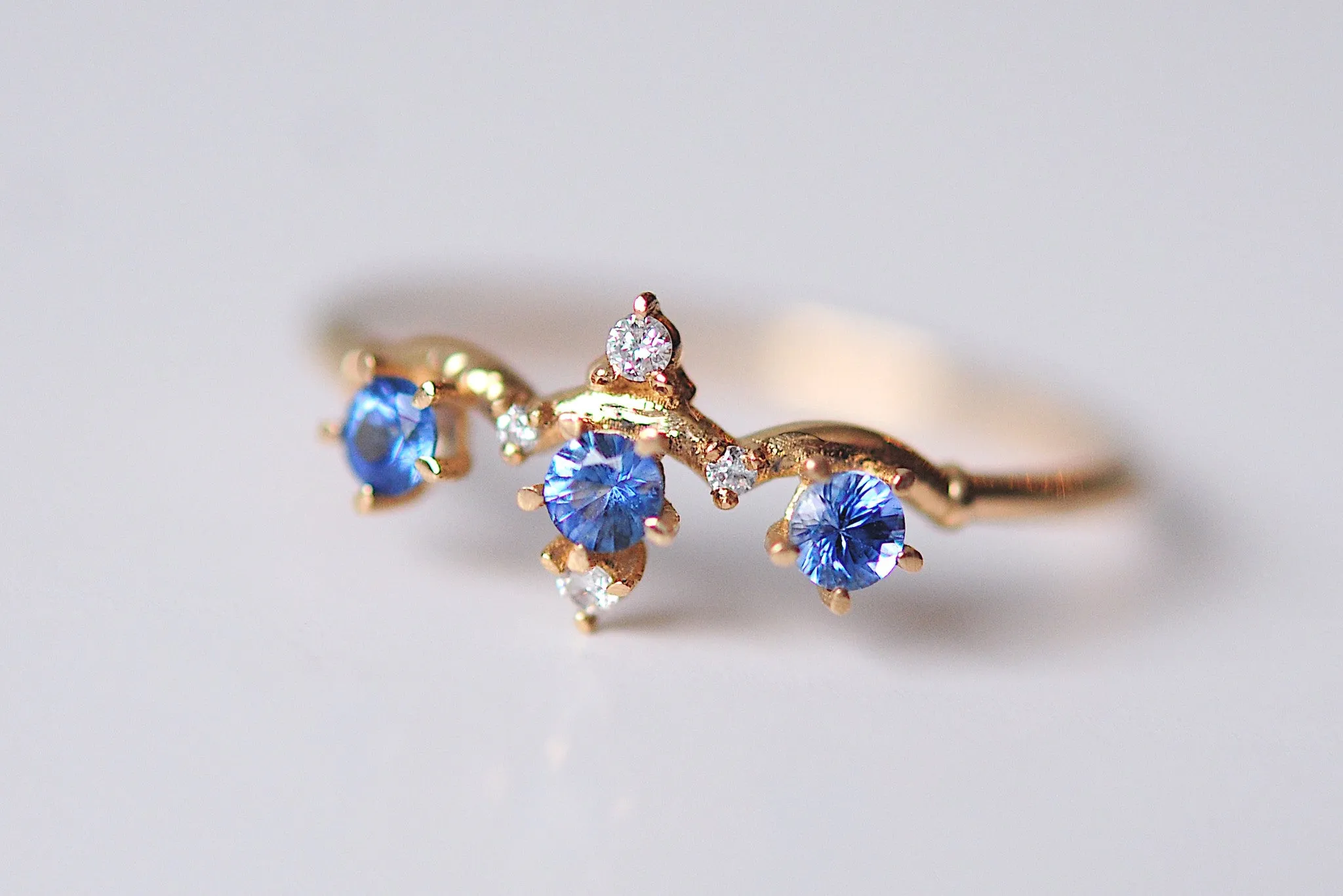 Sapphire Winter Waltz Ring - Ready-to-ship