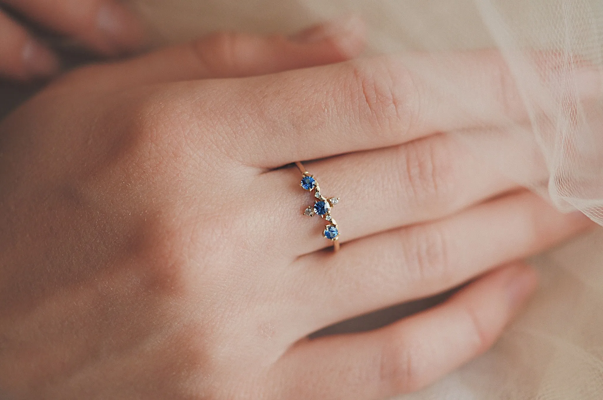 Sapphire Winter Waltz Ring