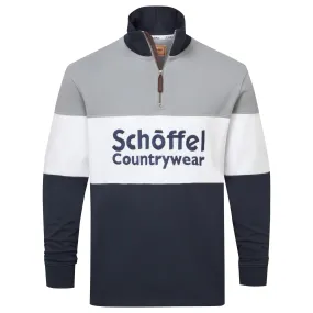 Schoffel Mens Exeter Heritage 1/4 Zip Jumper - Grey