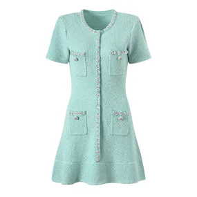 Self portraitMINT MINT KNIT DRESS