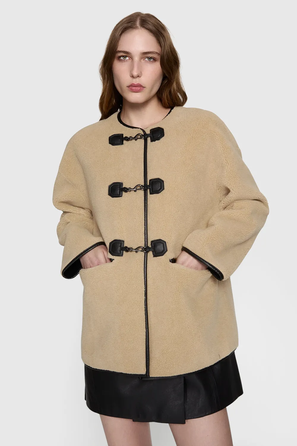 Shearling Toggle Jacket