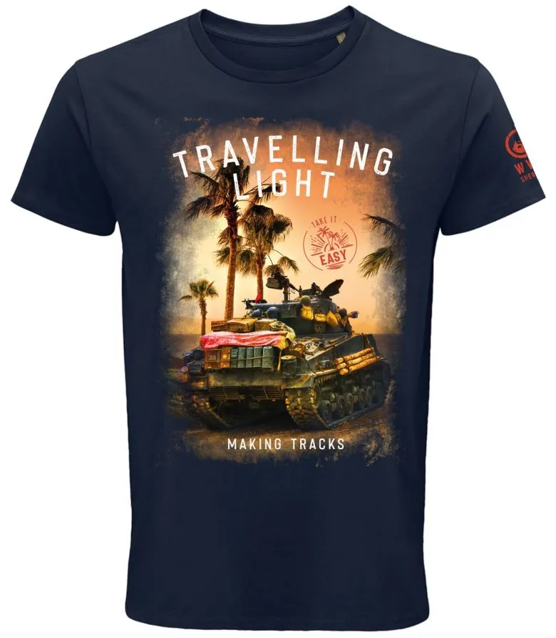 Sherman Fury Travelling Light T-Shirt - Navy