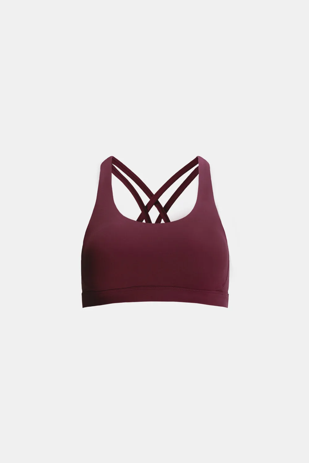 SKINLUXE TANK SPORTS BRA - BURGUNDY