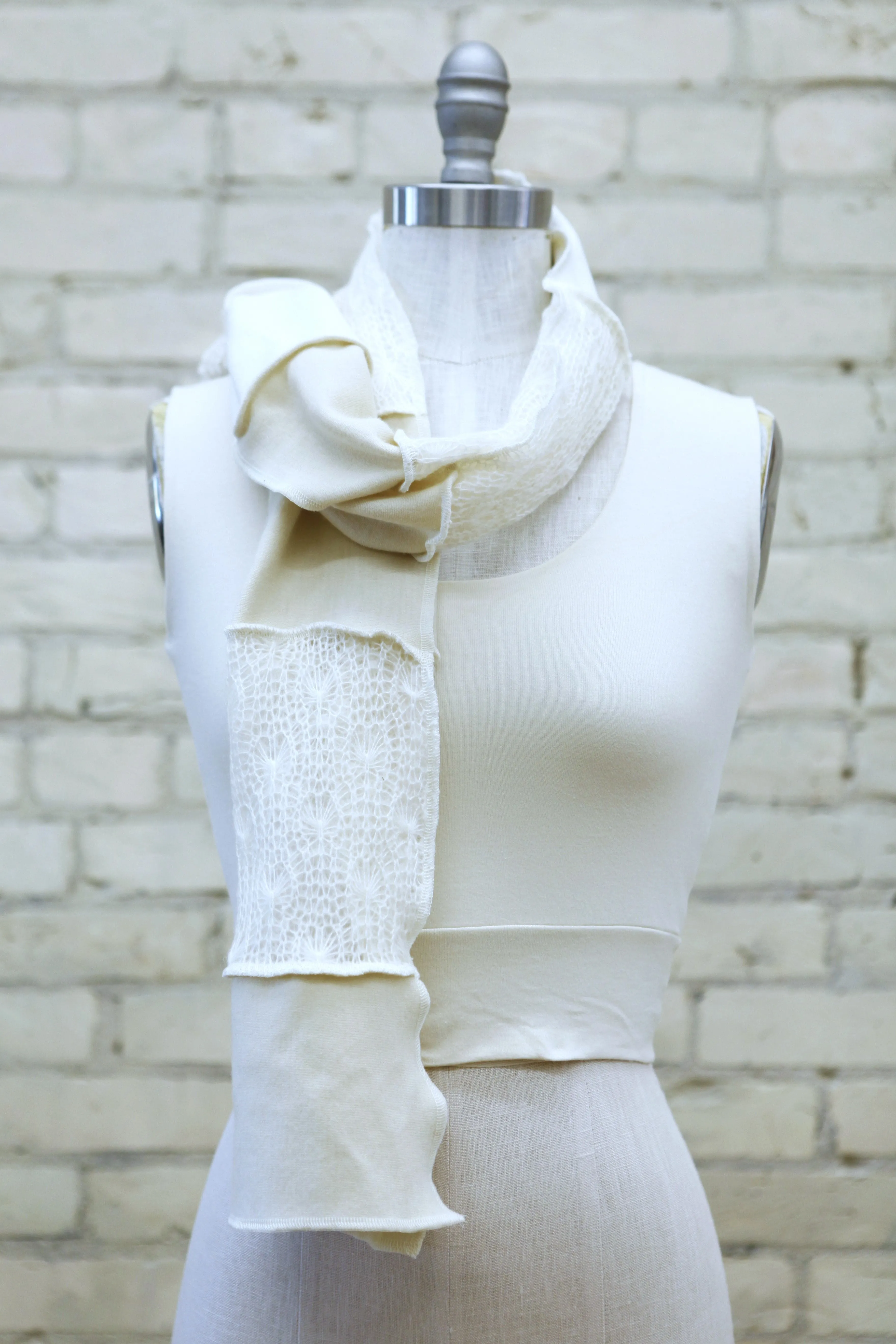 Snow Queen Patchwork Scarf